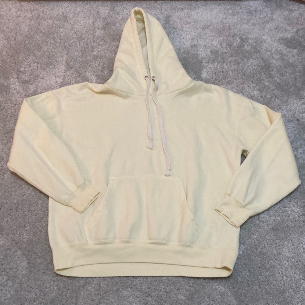 Pastel yellow sweatshirt